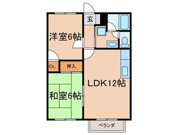 サンヒルズＡの物件間取画像